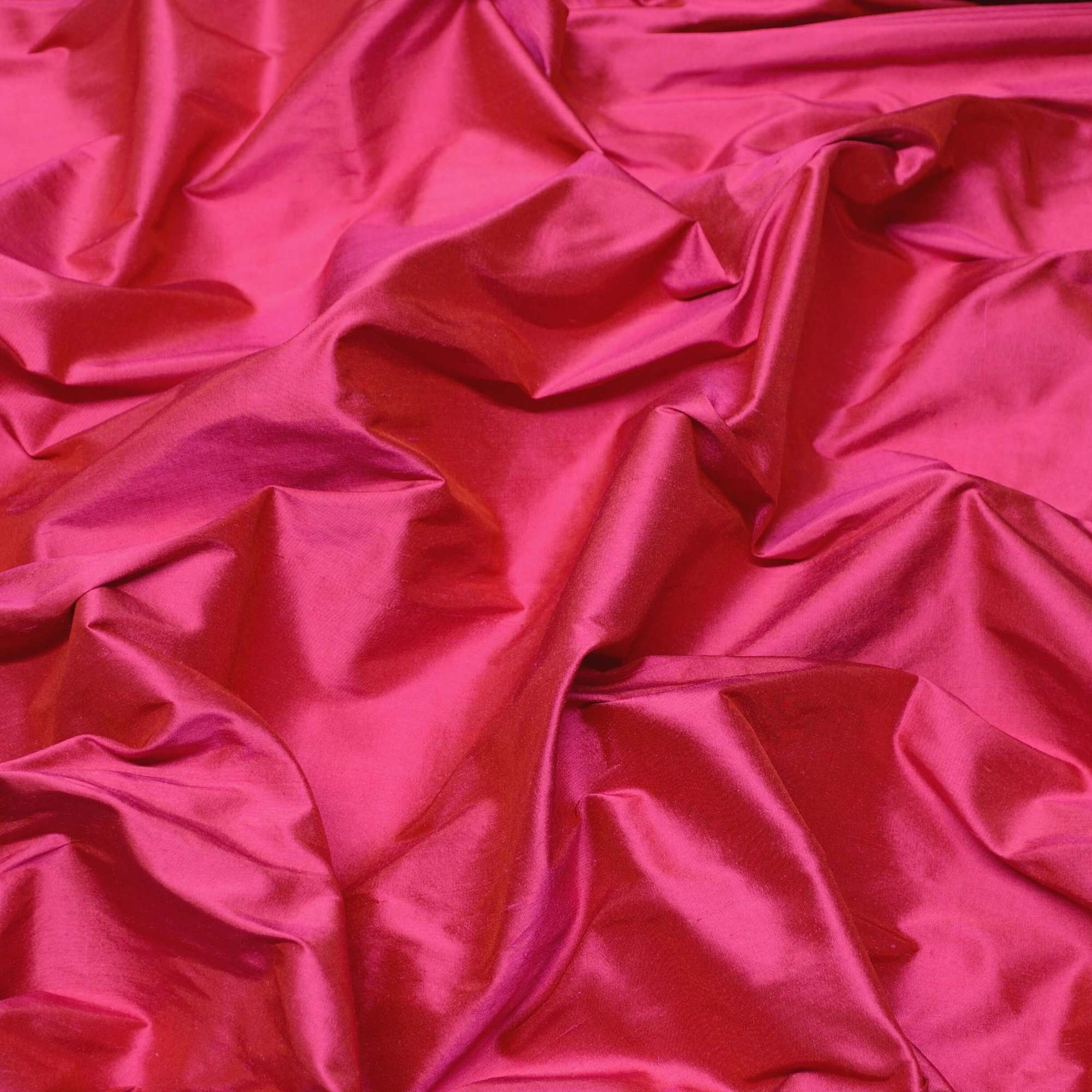 SF-5095: Fuchsia Rose Shantung Silk, 100% Silk - Silks Unlimited