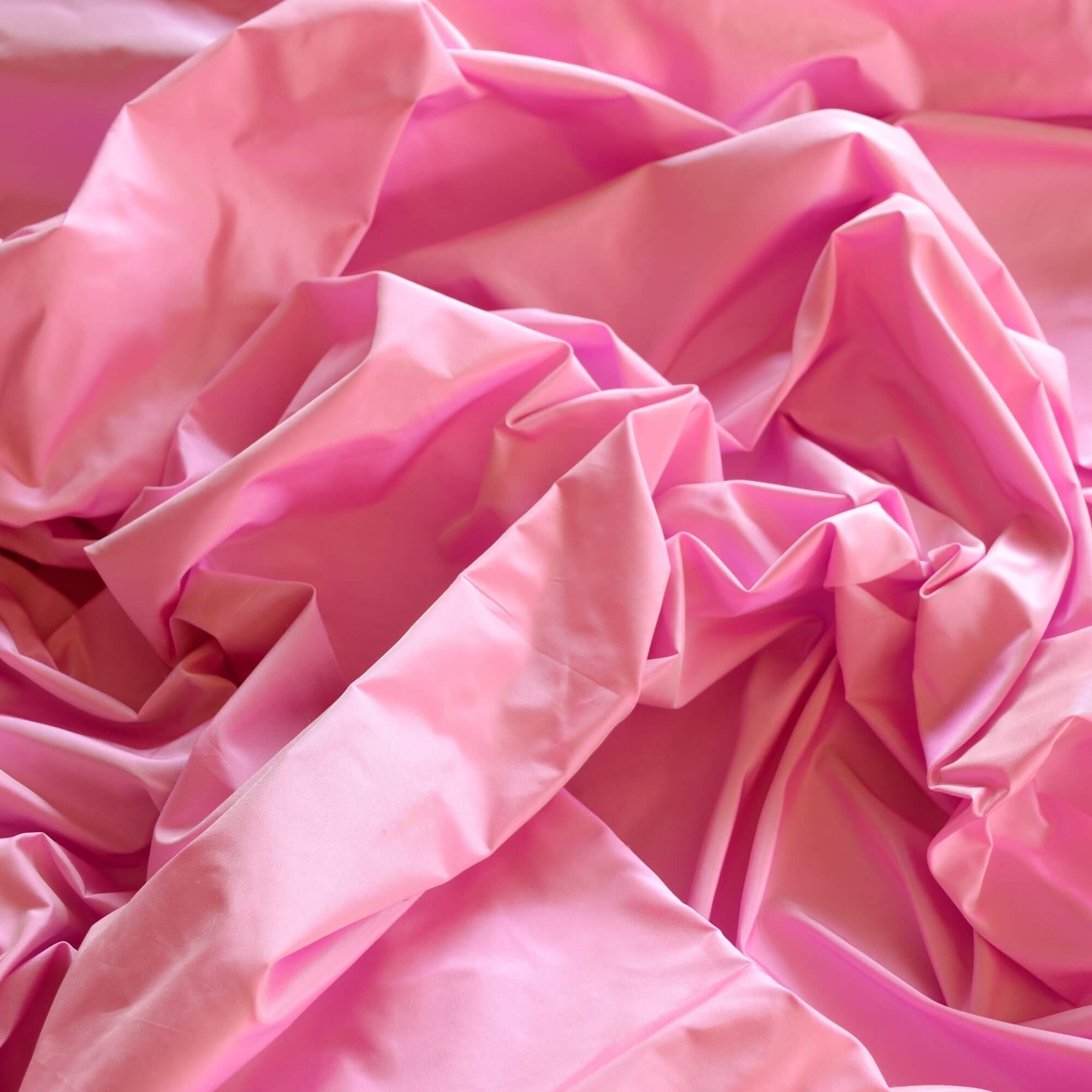 Carnation Pink Silk Taffeta Fabric 100 ...