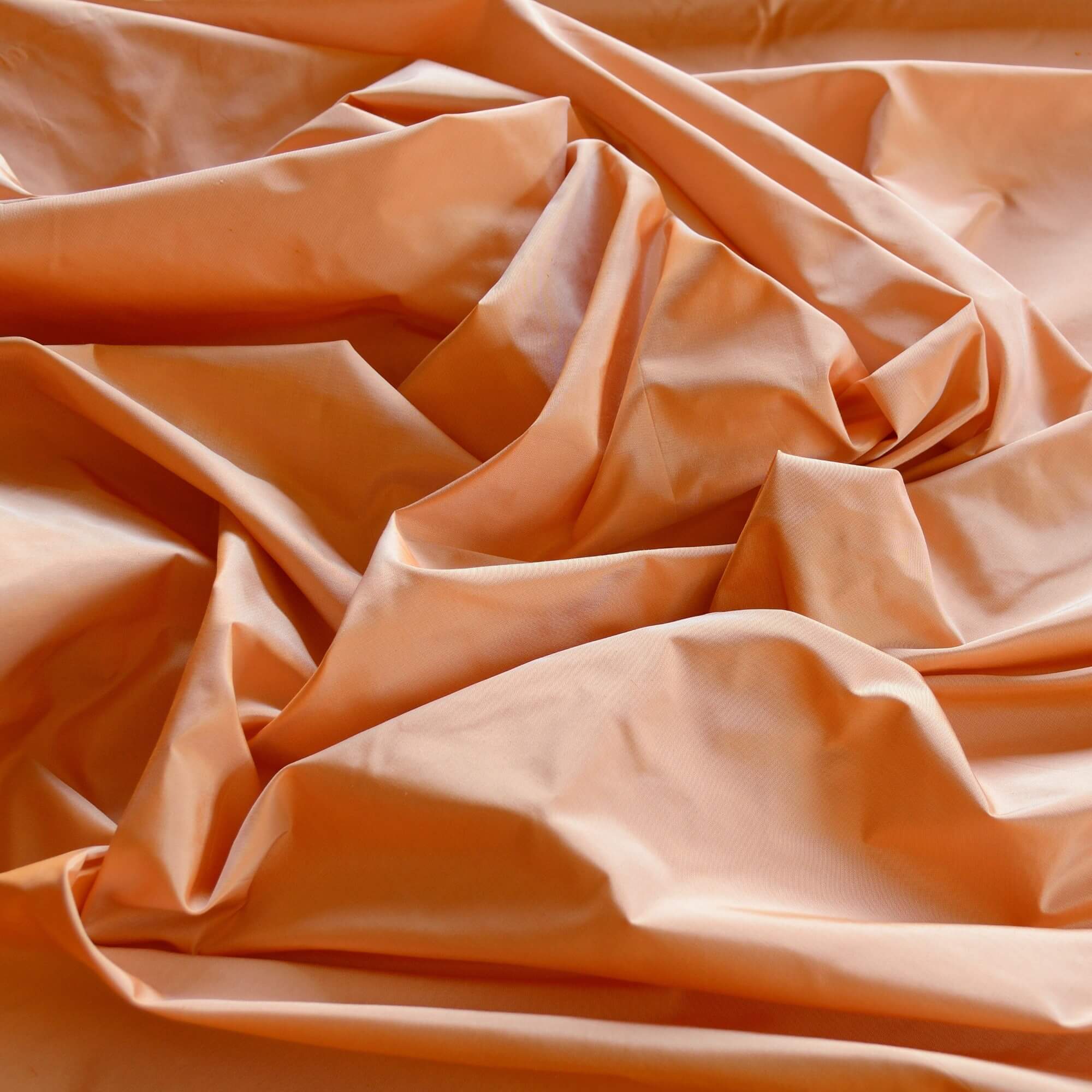 TS-7036: Peach Silk Taffeta Fabric 100% Silk - Silks Unlimited